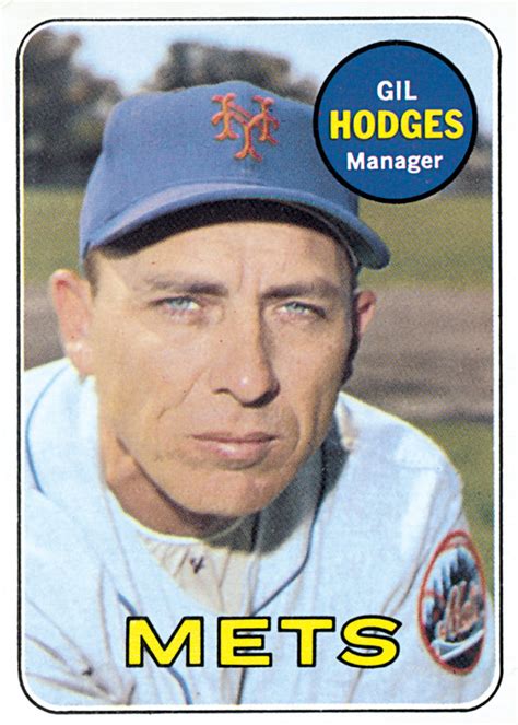 GIL HODGES TOPPS CARD, 1969 - Mets Vault