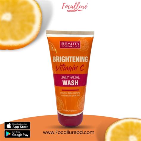 Beauty Formulas Brightening Vitamin C Daily Facial Wash 150ml Focallure