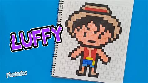 Como Dibujar A Luffy De One Piece En Pixel Art Tutorial Paso A Paso