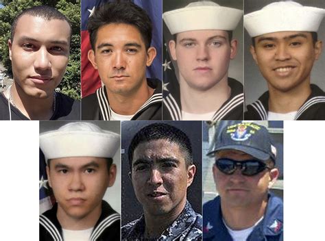 Navy Releases Names Of Us Sailors Who Died In Uss Fitzgerald Container