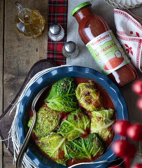 Involtini Di Verza Con Mortadella E Pomodoro