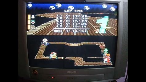 Super Mario Kart Ghost Valley 1 100cc Lap Time SNES Super Famicom