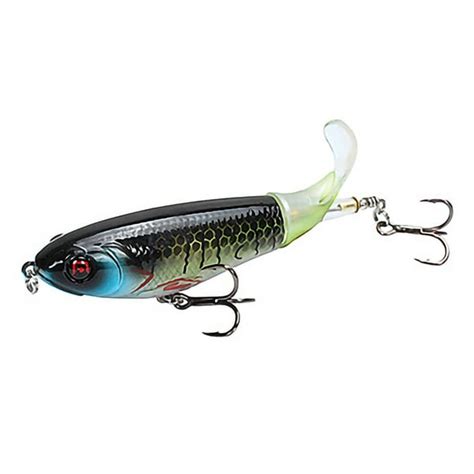 Whopper Popper Topwater Fishing Lure Artificial Hard Bait 3d Eyes