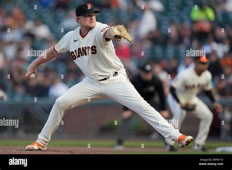 San Francisco Giants Pitcher Logan Webb During A Baseball Game Against