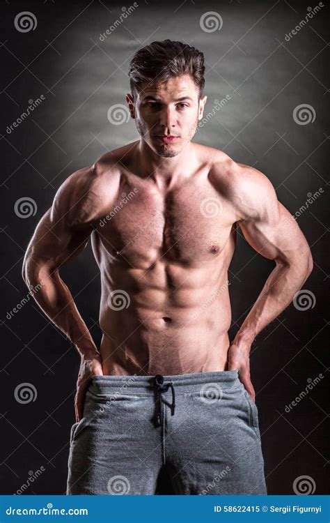 Handsome Muscular Man Stock Image Image Of Macho Naked