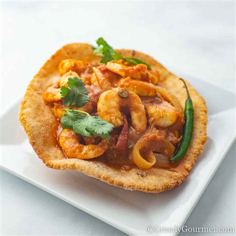 Prawn Puri An Indian Starter Recipe Greedy Gourmet