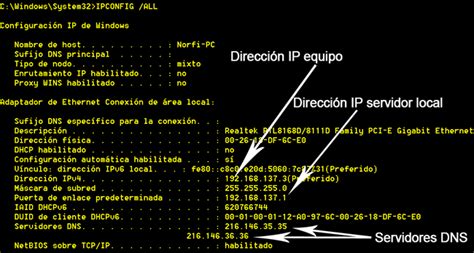 Usar Los Comandos De Ipconfig En Cmd De Windows Para Redes