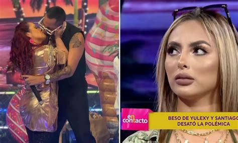 En Contacto Este Fue El Pol Mico Beso Entre Santiago Castro Y Yulexy