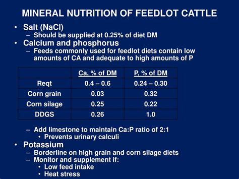 PPT - LECTURE 25 FEEDLOT CATTLE NUTRITION PowerPoint Presentation, free download - ID:1978745