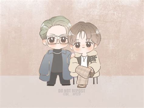 위니🐯 On Twitter Vkook Fanart Cute Chibi Fan Art