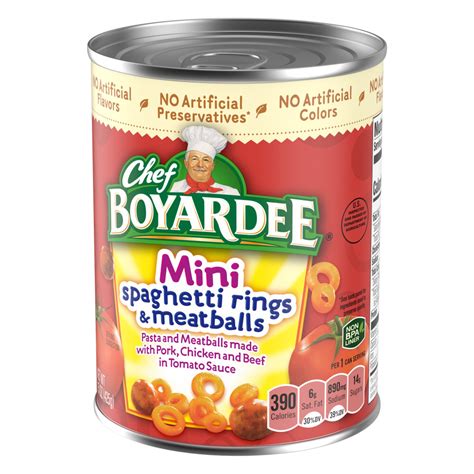 Chef Boyardee Mini Spaghetti Rings And Meatballs Conagra Foodservice