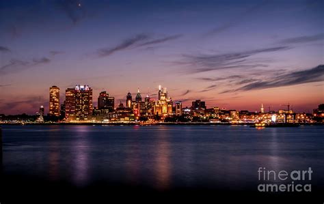 Philadelphia Skyline Sunset Photograph By Howard Roberts Fine Art America