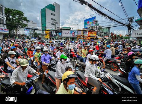 Saigon Vietnam June 15 Road Traffic On June 15 2011 In Saigon Ho