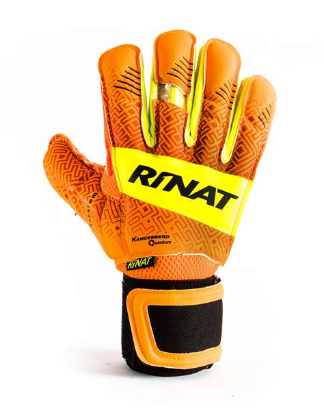 Guantes Rinat Kancerbero Quantum Spine Turf Naranja Golero Sport