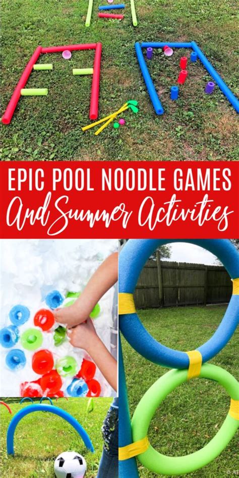 Pool Noodle Games and Activities | Pool noodle games, Noodles games ...