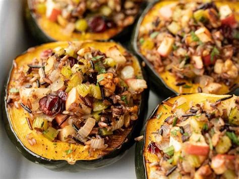 Wild Rice Stuffed Acorn Squash Budget Bytes