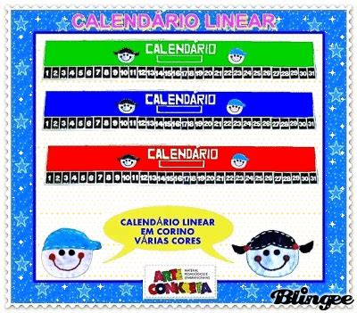 Calend Rio Linear Arte Conkreta