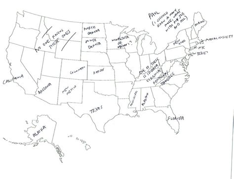 People In London Tried To Label The 50 US States On A Map. These Are ...