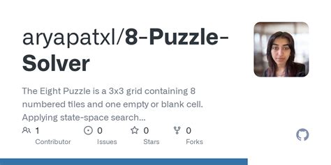 GitHub - aryapatxl/8-Puzzle-Solver: The Eight Puzzle is a 3x3 grid ...