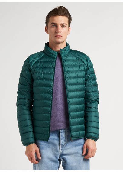 High Neck Down Jacket Dark Green Jott Men Place Des Tendances