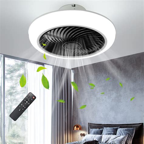 Buy IYUNXI Ceiling Fan With Lights 72W Enclosed Ceiling Fans With