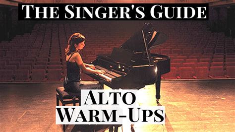 The Singers Guide Alto Vocal Warm Up Exercises 🎶 Youtube