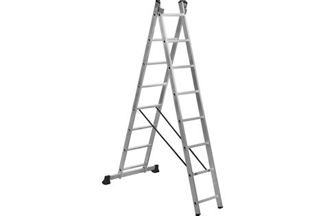 Двухсекционная алюминиевая лестница SevenBerg 2x8 ступеней 920208 ...