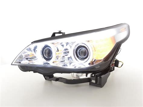 Paire De Feux Phares Xenon Angel Eyes Ccfl Led Bmw Serie E E