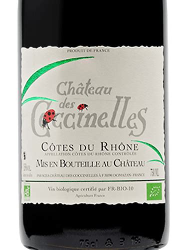 2016 Château des Coccinelles Côtes du Rhône Rouge Vivino US