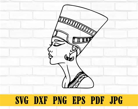 Cleopatra Svg Cleopatra Silhouette Queen Cleopatra Cut File Etsy