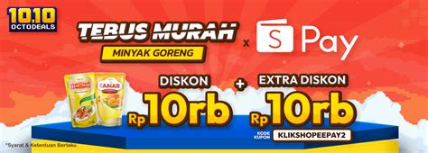 Promo Tebus Murah Minyak X ShopeePay Klik Indomaret