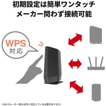 WEX 5400AX6 D 無線LAN中継機 11ax ac n a g b 4803 573Mbps 1台 BUFFALO バッファロー