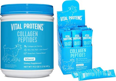 Vital Proteins Péptidos de colágeno en polvo sin sabor 19 3 onzas