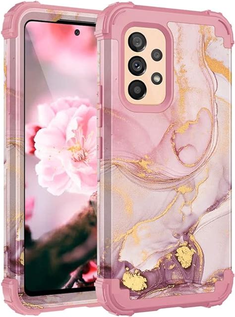 Samsung A53 5g Marble Rose Gold Case Casewind 3 In 1