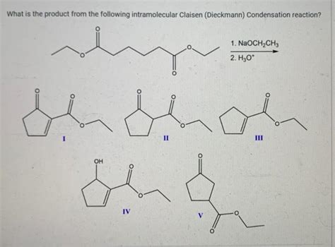 Solved What Is The Product From The Following Intramolecular Chegg