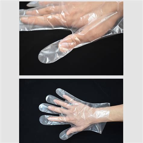 1000pcs Standard 0 6g Disposable Gloves Transparent Food Catering