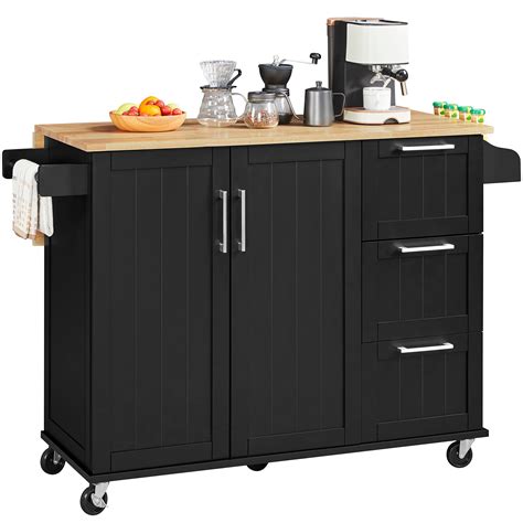 Buy Yaheetechkitchen Island Cart With Drop Leaf Countertop Rolling