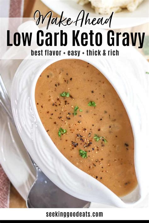 Make Ahead Keto Gravy Recipe Gluten Free Low Carb Recipe Gravy