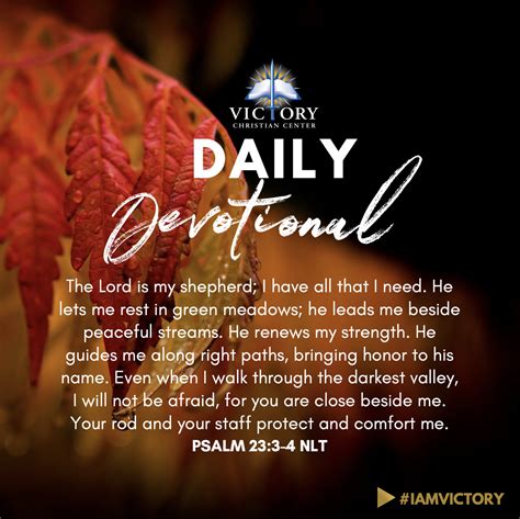 Daily Devotional October 14th — Victory Christian Center