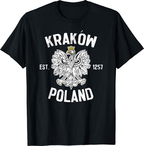 Krakow Poland Polish Eagle Polska T Shirt