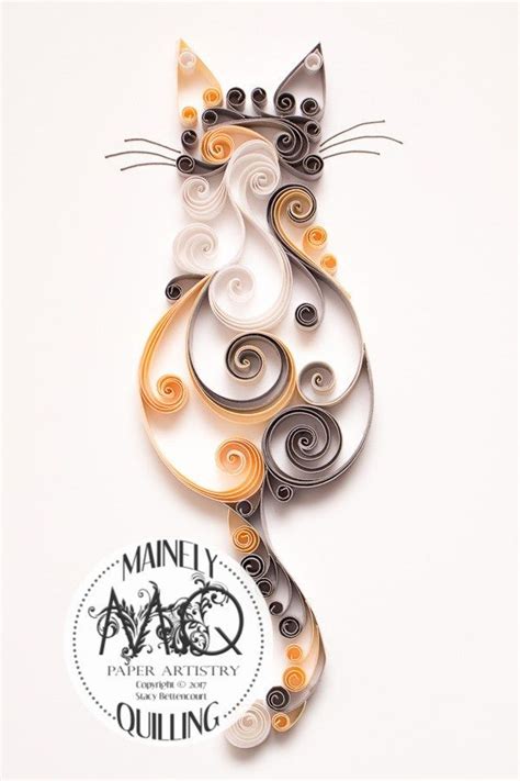 Printable Cat Quilling Patterns