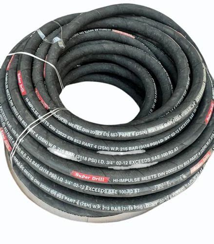 Super Drill Silicone Rubber Hydraulic Hose Pipe For Water 12 M At Rs