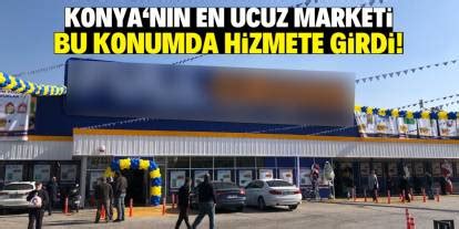 Konyanın en ucuz marketi bu konumda hizmete girdi Stokta binlerce