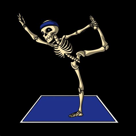 Skeleton Yoga Exercise Funny Halloween - Skeleton Yoga - Tapestry | TeePublic