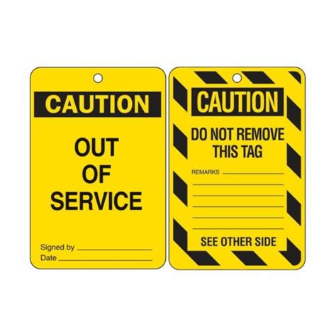 Large Lockout Tags Jabac Label Sign Safety Solutions