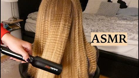 Asmr Tingly Hair Crimping 💕 Hair Play Hair Styling Spraying And Hair