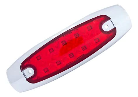 Plafón Lateral 10 Leds Estrobo Rojo Rectangular Tunelight MercadoLibre