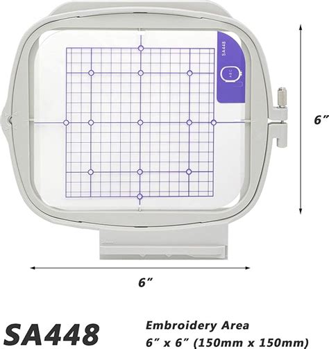 Hoops Arts Large Embroidery Hoop Sa448 Replacement For Brother Innov Is