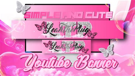 How I Made A Cute And Simple Youtube Banner👸🏽💖 Youtube