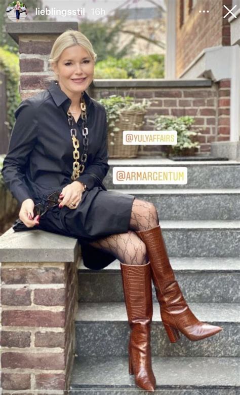 Leather Boots Heels Tights And Boots Sexy Boots Dress With Boots Mature Women Fashion